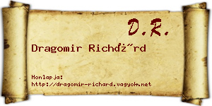 Dragomir Richárd névjegykártya