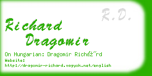 richard dragomir business card